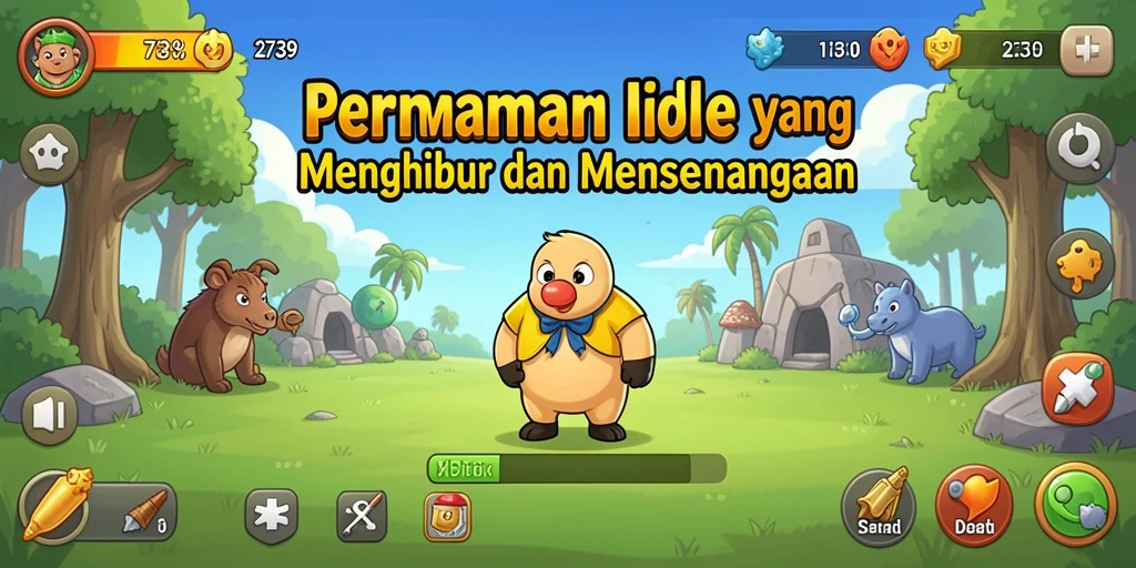 Tampilan menarik dari gameplay game Idle 2739 yang menyenangkan.