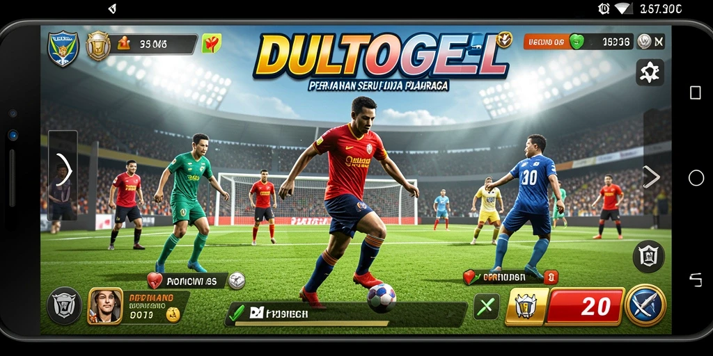 Tampilan gameplay DULTOGEL yang mendebarkan dan penuh aksi.
