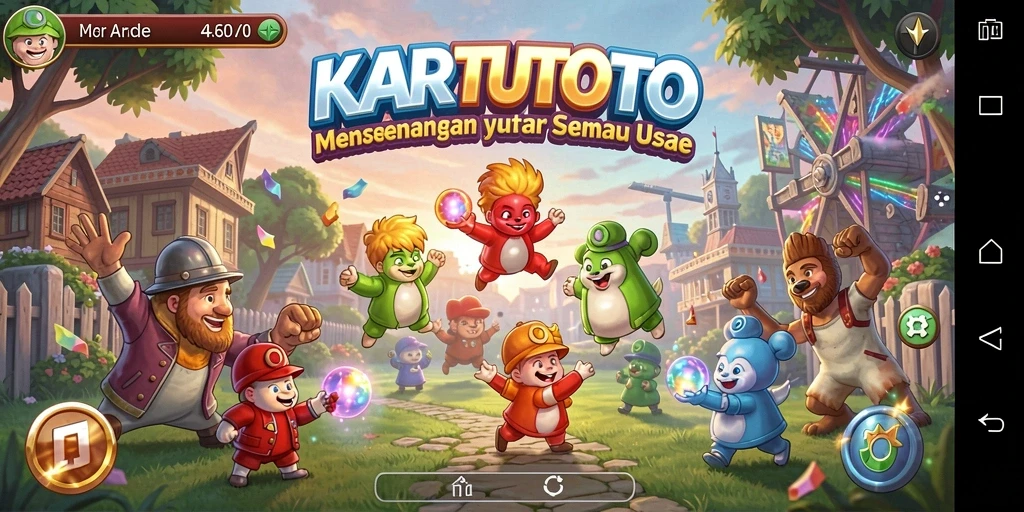 Tampilan gameplay KARTUTOTO yang seru dan dinamis.