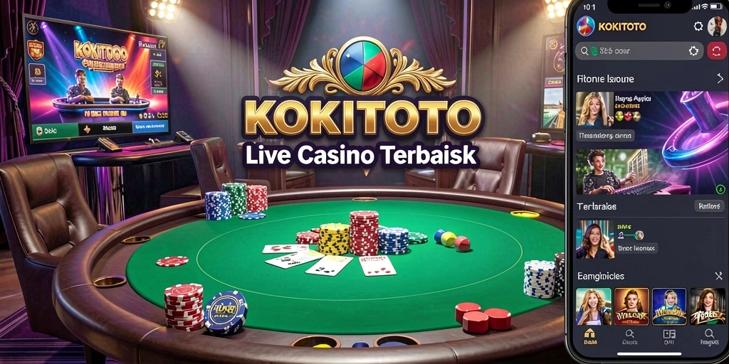 Tampilan gameplay KOKITOTO yang menarik dan interaktif di Live Casino.