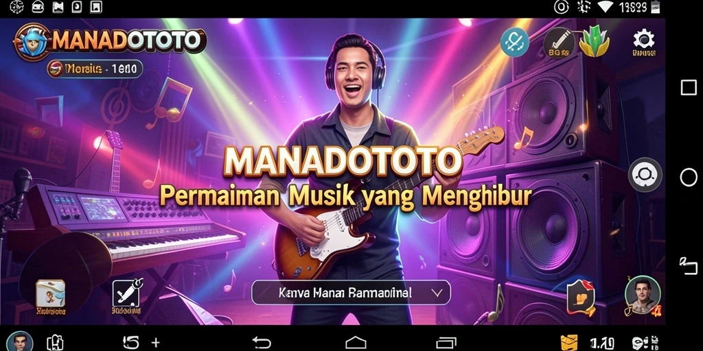 Tampilan interaktif gameplay MANADOTOTO yang menarik dan penuh warna.