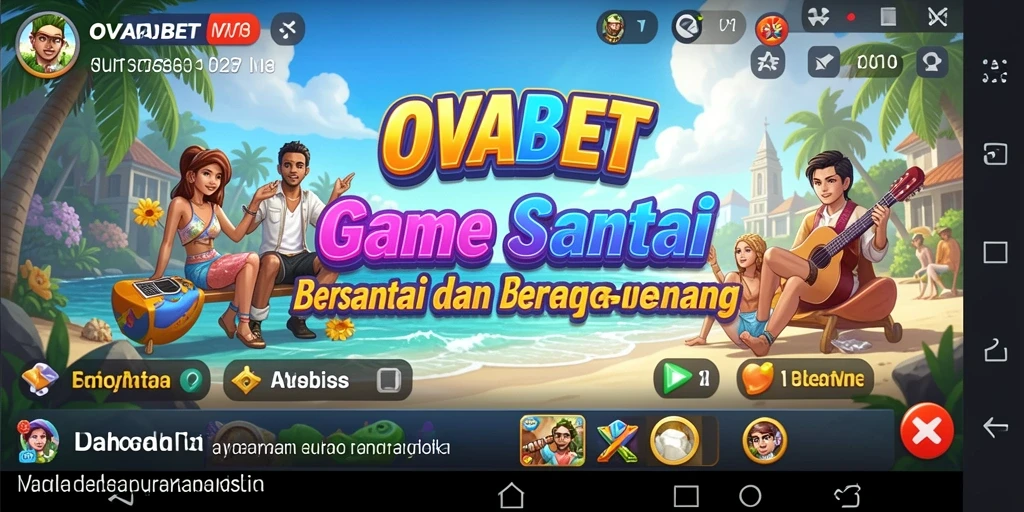 Menampilkan gameplay OVABET yang ceria dan mengasyikkan.