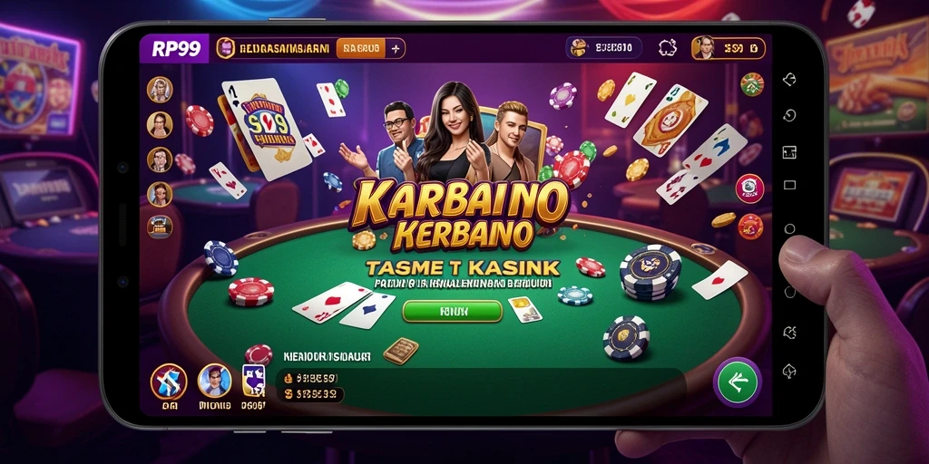 Tampilan gameplay Kasino yang mendebarkan dan interaktif.