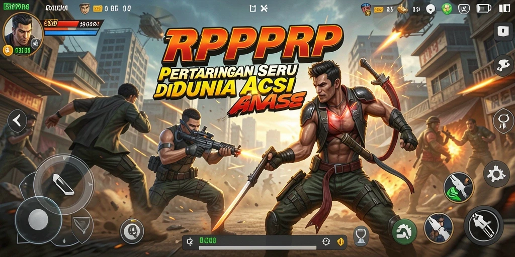 Gameplay menarik RPRPRP dengan karakter dinamis dalam pertempuran.