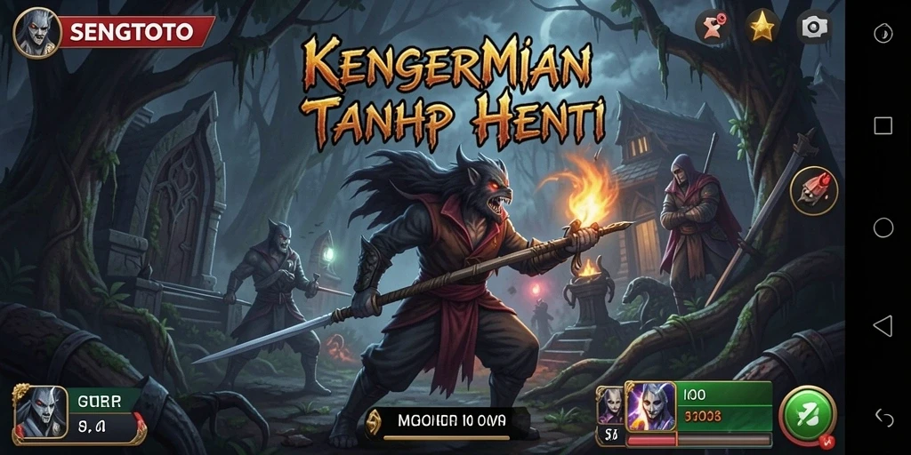 Gameplay menegangkan SENGTOTO dengan suasana horor yang mencekam.