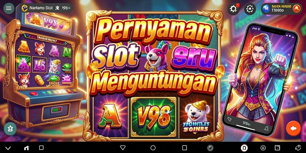 Screenshot utama V98 menampilkan gameplay Slot yang mengasyikkan.